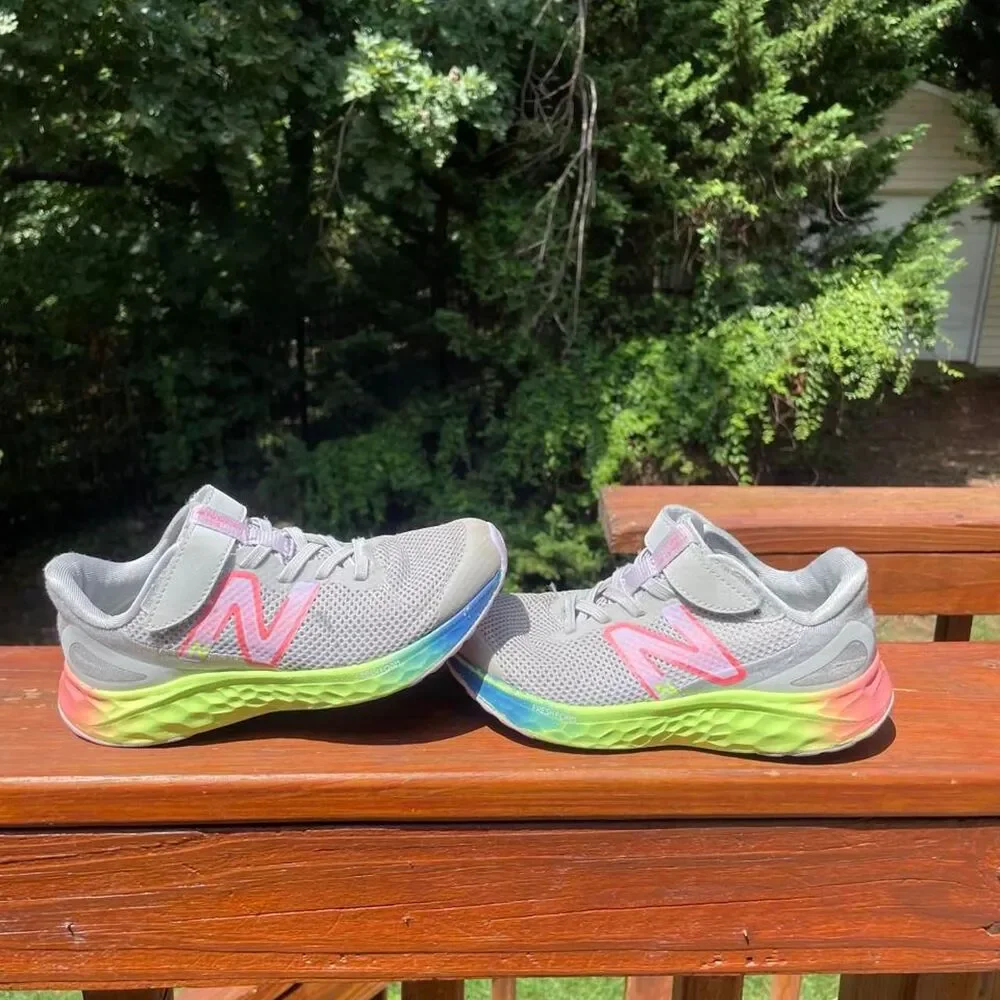 New Balance Youth 13fresh Foam Easy On Colorful Sneakers